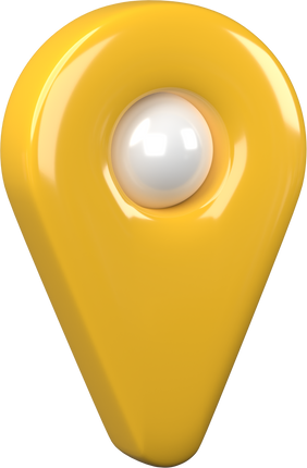 Location pin icon 3D render.